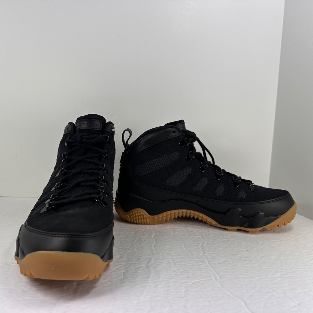 Nike Air Jordan 9 Retro Boots Shoes - Black/ Gum Light Brown (AR4491-025) New - Picture 5 of 13